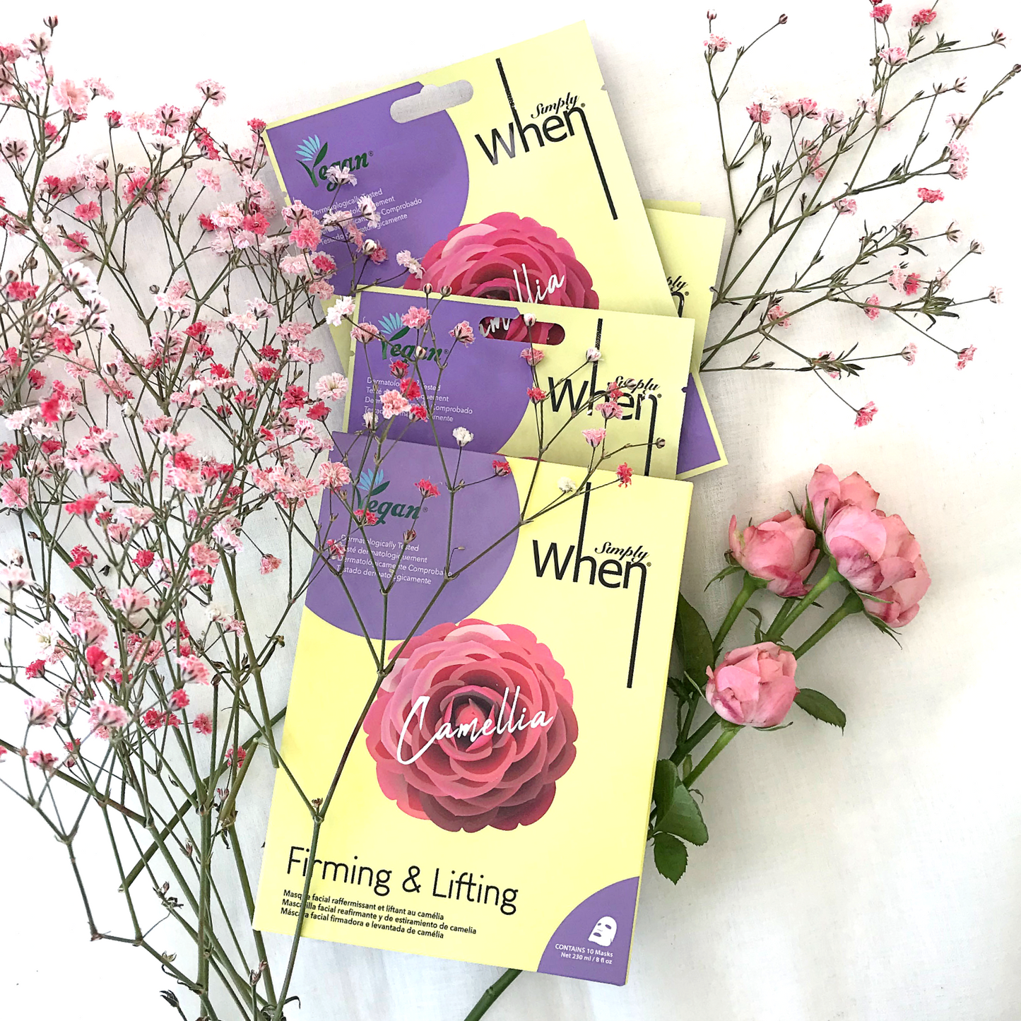 SIMPLE WHEN® CAMELIA VEGANIŠKA STANGRINANTI VEIDO KAUKĖ