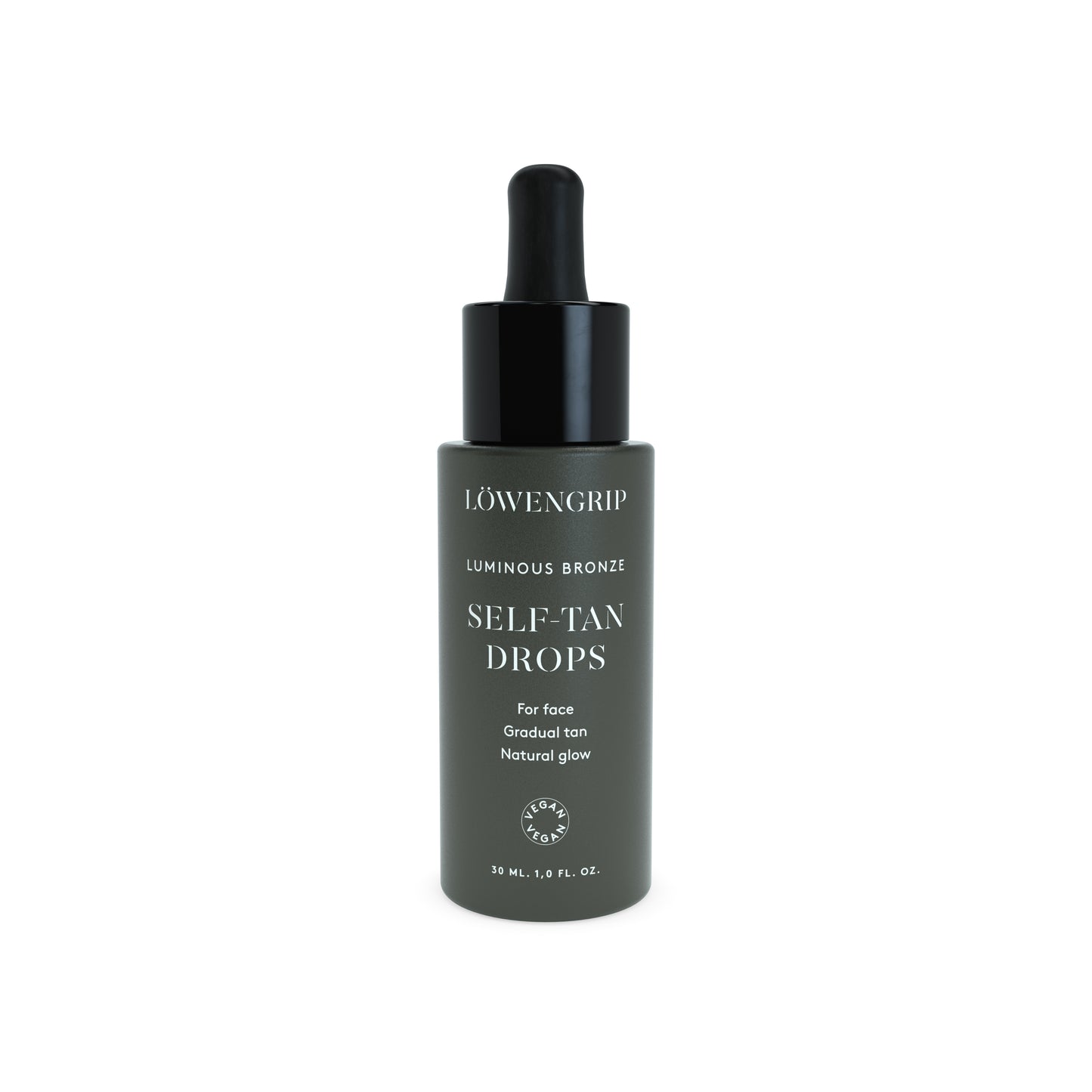 Löwengrip Luminous Bronze savaiminio įdegio lašai veidui 30ml – suteikia veidui natūralų įdegį