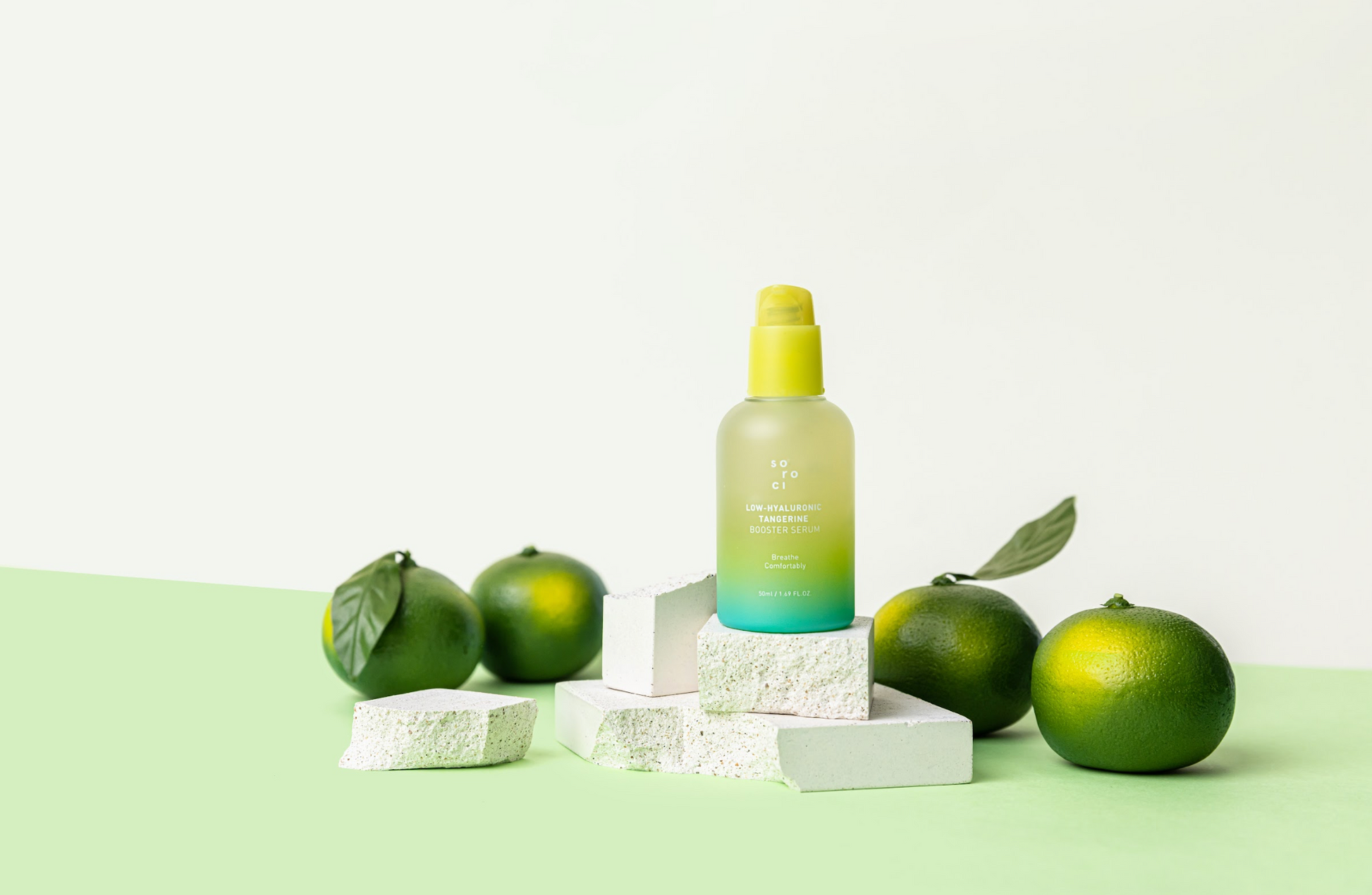 Soroci Low Hyaluronic Tangerine stiprinamasis serumas 50ml – intensyviai drėkina ir atgaivina odą su hialurono rūgštimi ir citrusų ekstraktu